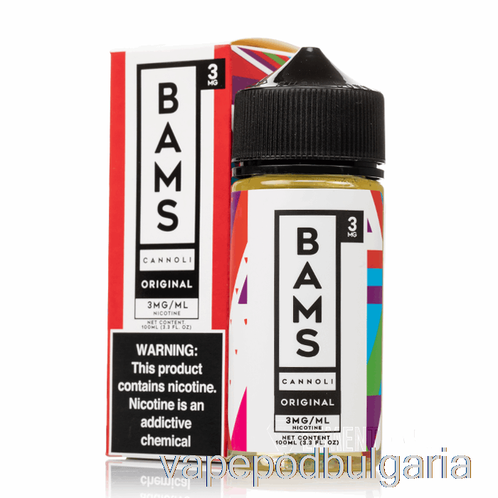 Vape Течности оригинални каноли - Bam Bam's Cannoli - 100ml 6mg